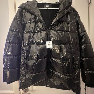 DKNY Black Puffer Jacket